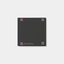 Notas Post-it® Black Notes with Pink & Purple Tiles
