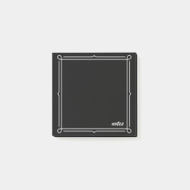 Notas Post-it® Black with white frame 