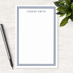 Notas Post-it® Blanco con las fronteras dobles clásicas modernas