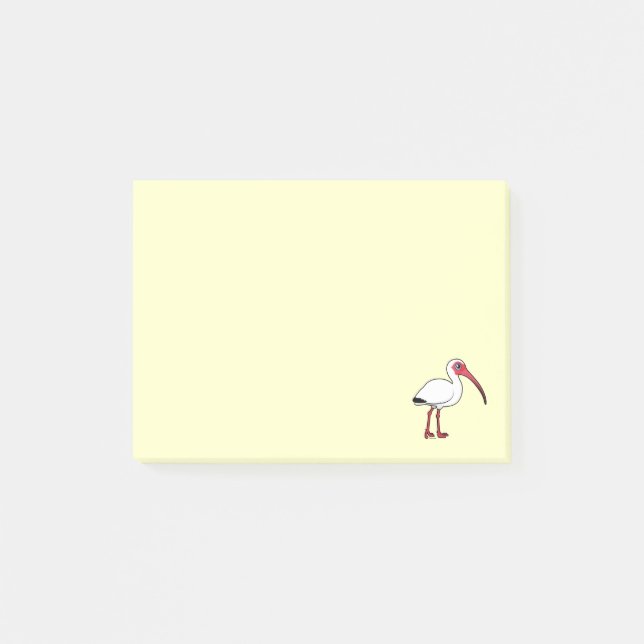 Notas Post-it® Blanco Ibis de Birdorable (Anverso)