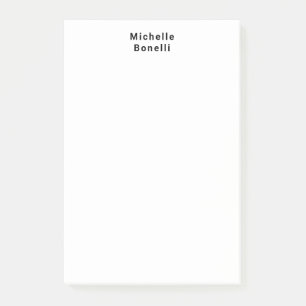 Notas Post-it® Blanco Minimalista moderno y sencillo profesional