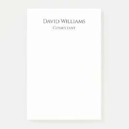 Notas Post-it® Blanco negro minimalista