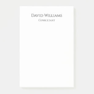 Notas Post-it® Blanco negro minimalista