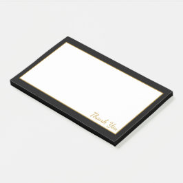 Notas Post-it® Blanco Negro Y Oro