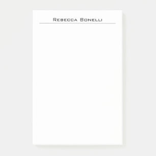 Notas Post-it® Blanco sencillo y Minimalista moderno único