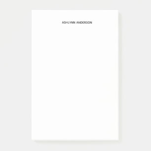 Notas Post-it® Blanco simple personalizado