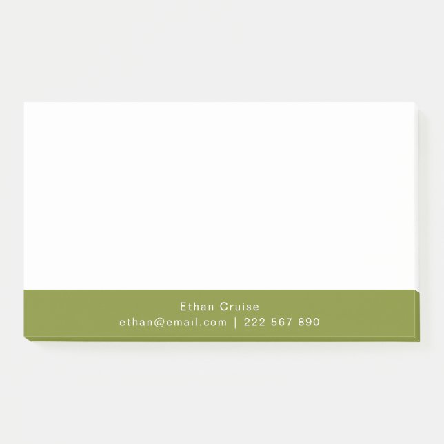 Notas Post-it® Blanco Simple Profesional (Anverso)