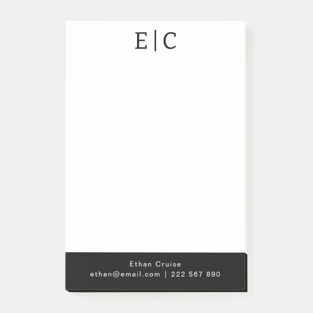 Notas Post-it® Blanco Simple Profesional (Anverso)