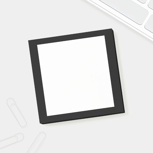 Notas Post-it® Blanco y negro en blanco (Subido por el creador)