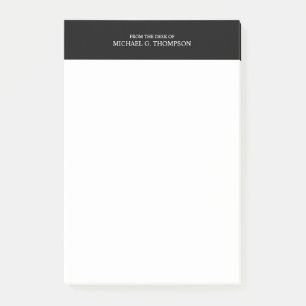 Notas Post-it® Blanco y negro profesionales