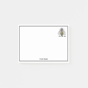Notas Post-it® Blasón Preppy Vintage Emblema de Armas Abeja C