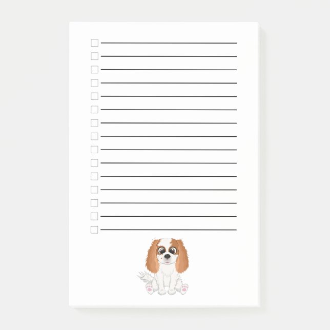 Notas Post-it® Blenheim Cavalier King Charles Spaniel     (Anverso)