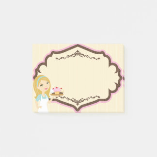 Notas Post-it® Blonde Baker Cupcake D12 Post It Notes Pad 1