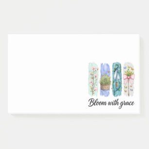 Notas Post-it® Bloom con arte floral Grace Garden