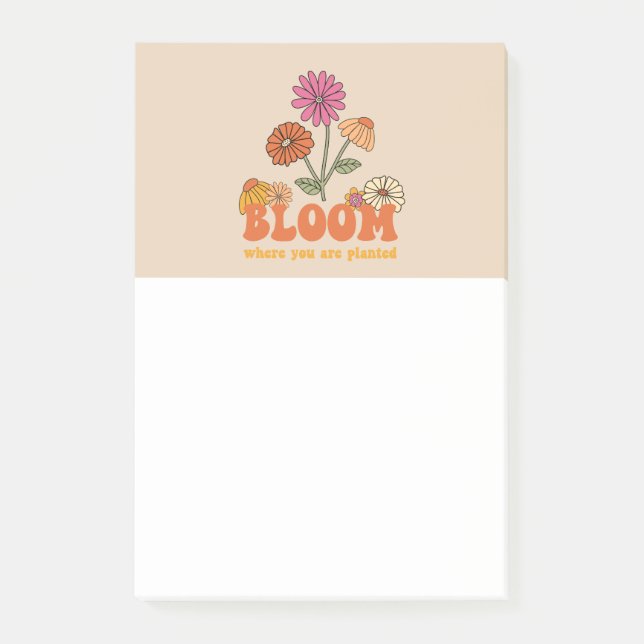 Notas Post-it® Bloom donde te plantan (Anverso)