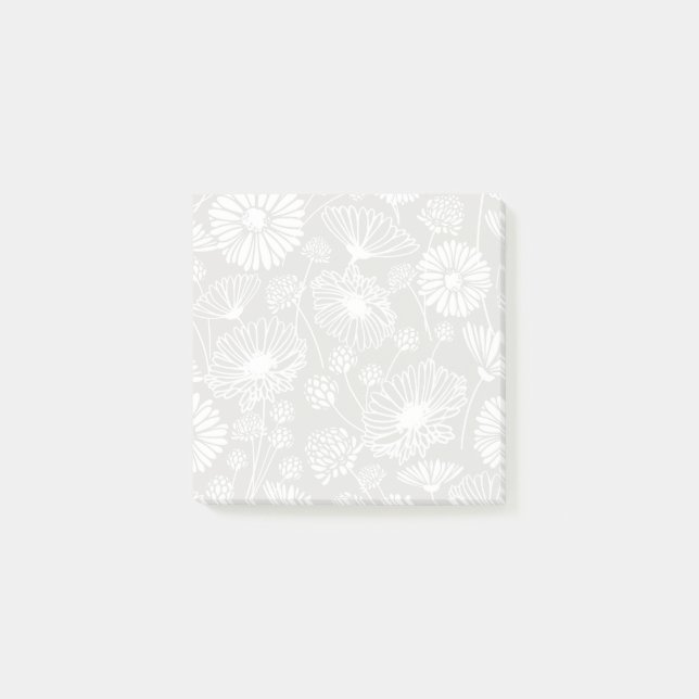 Notas Post-it® Bloom suave (blanco | Gris) (Anverso)
