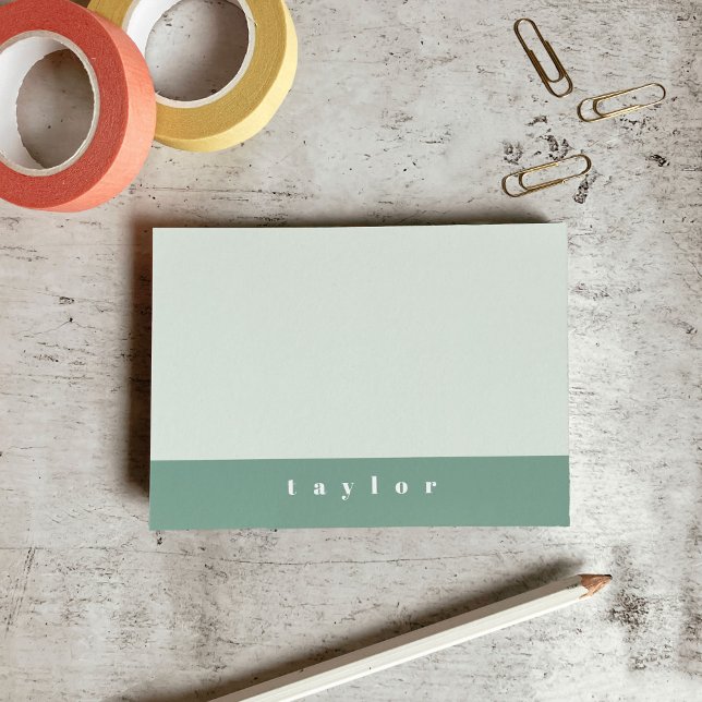 Notas Post-it® Bloque de Color Menta (Mint Color Block Post-it Notes)