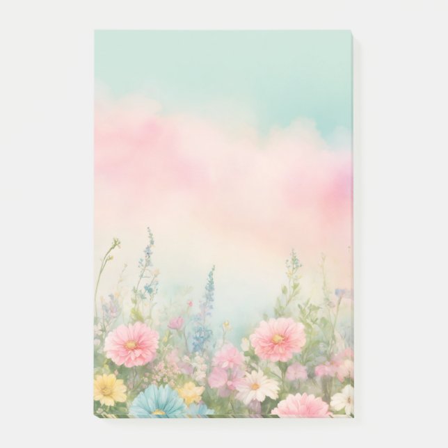 Notas Post-it® "Blossom Blooms Floral Notepad" (Anverso)