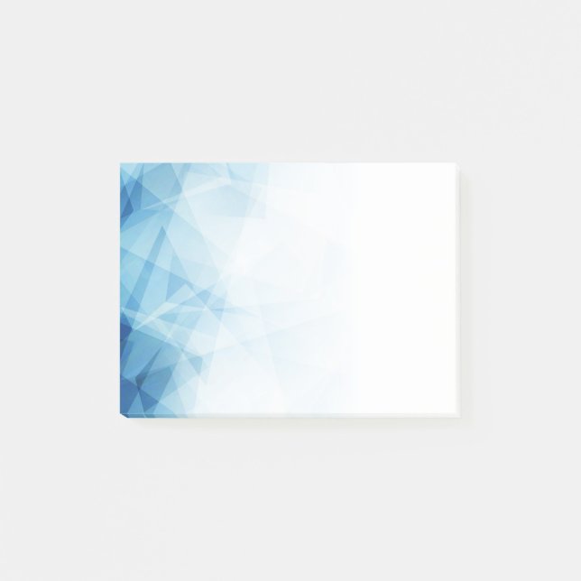Notas Post-it® Blue Abstract Post-it-Notes (Anverso)