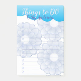 Notas Post-it® Blue Anemone Things to DO Post-it Notes