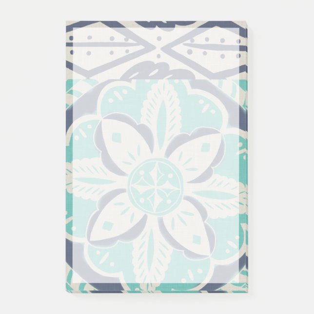 Notas Post-it® Blue Batik Tile IV (Anverso)