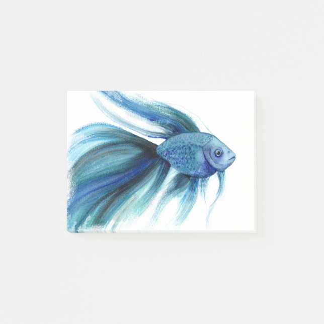 Notas Post-it® Blue Betta Fish (Anverso)
