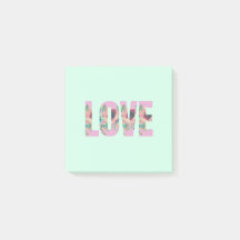 Blue Floral Love Post