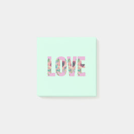 Notas Post-it® Blue Floral Love Post