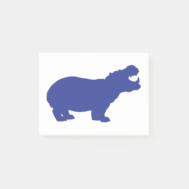Notas Post-it® Blue-Hippo (Anverso)