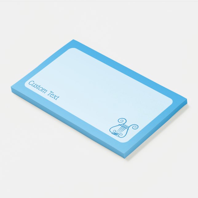 Notas Post-it® Blue Lyre (En perspectiva)