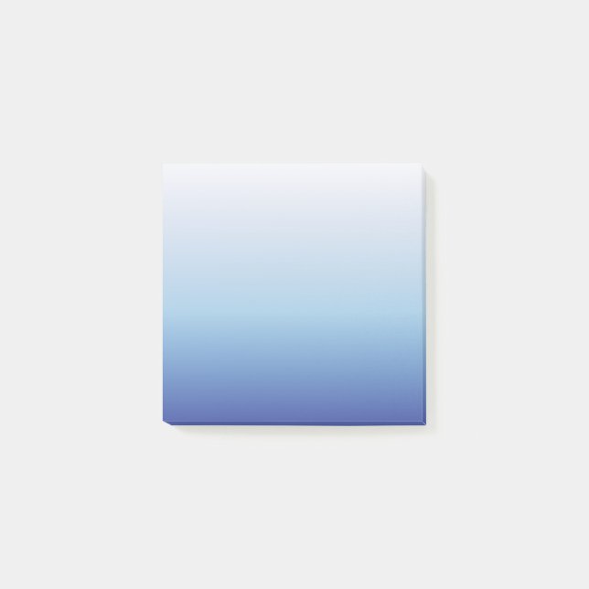 Notas Post-it® Blue Ombre Gradient (Anverso)
