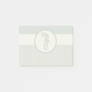Notas Post-it® Blue Seahorse Blue Classic Nautical Elegant