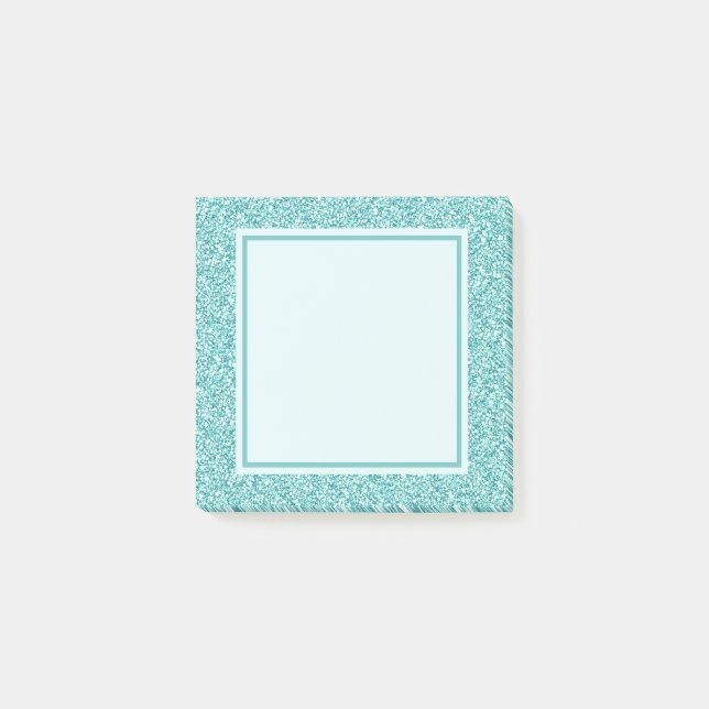 Notas Post-it® Blue Sparkle Post It Notes (Anverso)