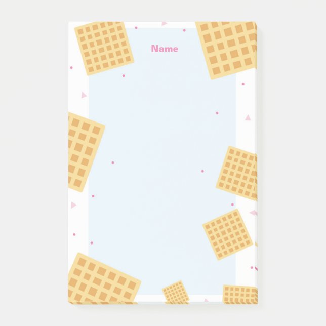Notas Post-it® Blue Waffles Post it Notes (Anverso)