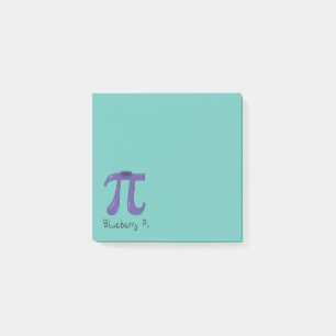 Notas Post-it® Blueberry Pi Symbol Math Teacher Gift
