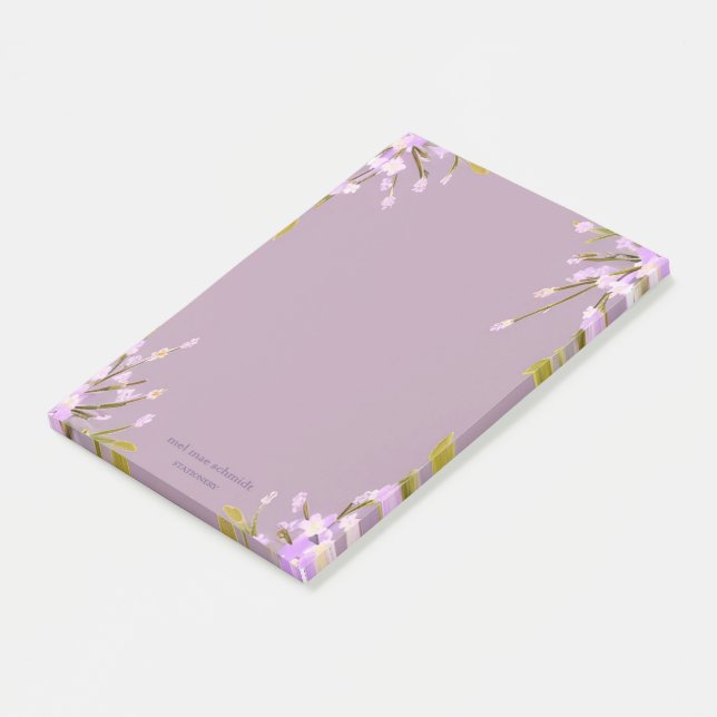 Notas Post-it® Blumen Mel Mae Schmidt Stationery (En perspectiva)