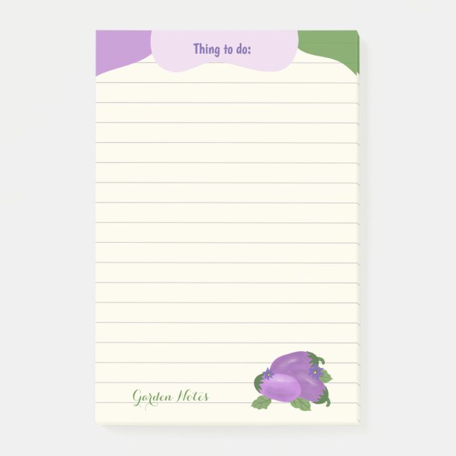 Notas Post-it® Blush & Bloom Eggplant Collection – Ivory Glow (Anverso)