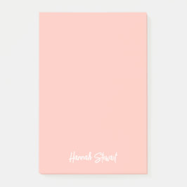 Notas Post-it® Blush Rosa Melocotón Minimalista Femenino Estudian