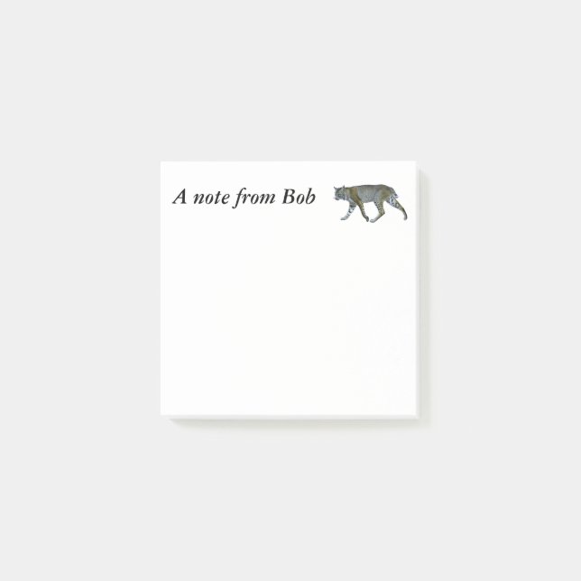 Notas Post-it® Bobcat (Anverso)