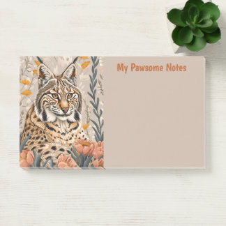Notas Post-it® Bobcat Cat Boho My Pawsome Personal