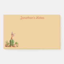 Notas Post-it® Bobcat suave en cactus