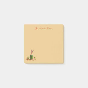 Notas Post-it® Bobcat suave en cactus
