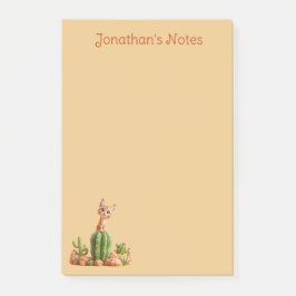 Notas Post-it® Bobcat suave en cactus