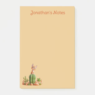 Notas Post-it® Bobcat suave en cactus