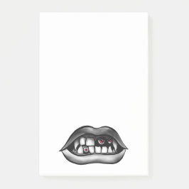 Notas Post-it® Boca De Vampiros Con Fangs Y Criaturas Malvadas