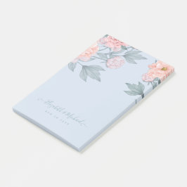 Notas Post-it® Boda de hoja de salvia azul turbio y deprimente pa