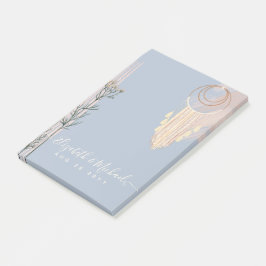 Notas Post-it® Boda Dusty Blue Peach Boho