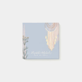 Notas Post-it® Boda Dusty Blue Peach Boho