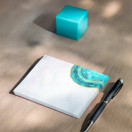 Notas Post-it® Boda Elegante acuarela Verde azulada y rebanada de