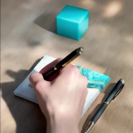 Notas Post-it® Boda Elegante acuarela Verde azulada y rebanada de